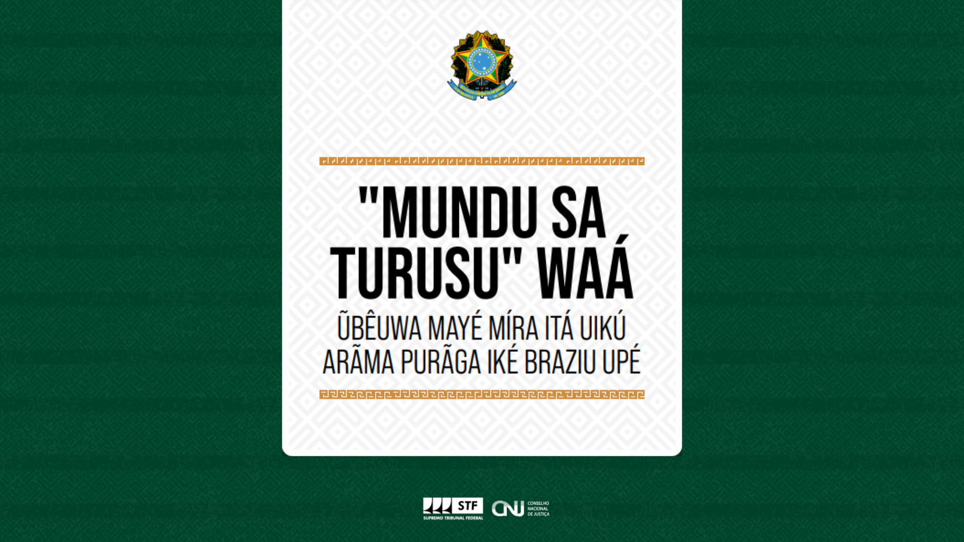 Capa da Constituição Nheengatu